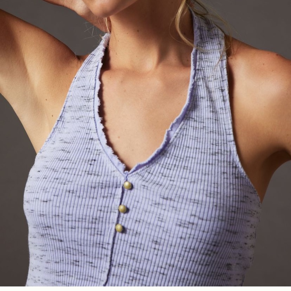 Anthropologie halter top, lavender, size S